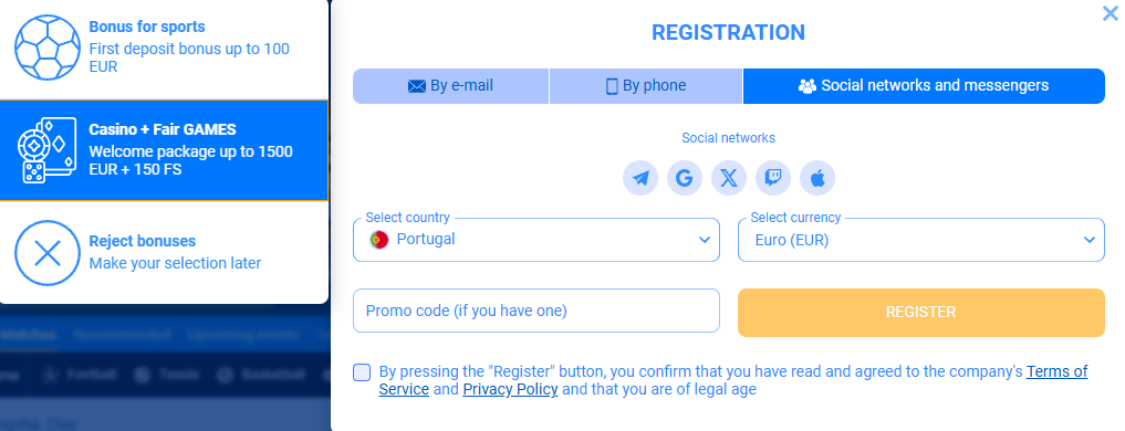 Registration FairPari